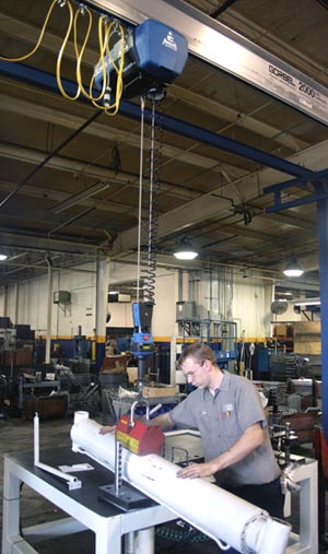 Gorbel G-Force Lightens Cylinder Lifting | Lift and Hoist International ...