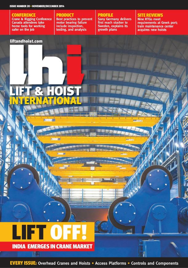 Lift And Hoist International November December 2014 Lift And Hoist 0950